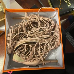 Knee High Lace Up High Heel